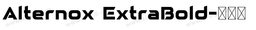 Alternox ExtraBold字体转换